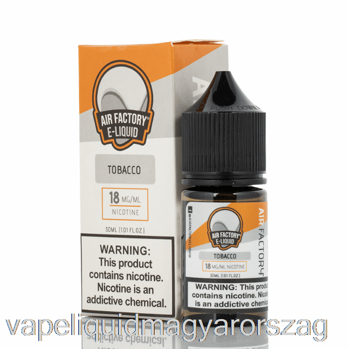 Dohány - Levegőgyári Sók E-liquids - 30ml 18mg Vape Folyadék